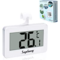 Termómetro de refrigerador digital resistente al agua SUPLONG con pantalla LCD de fácil lectura para uso en el interior…